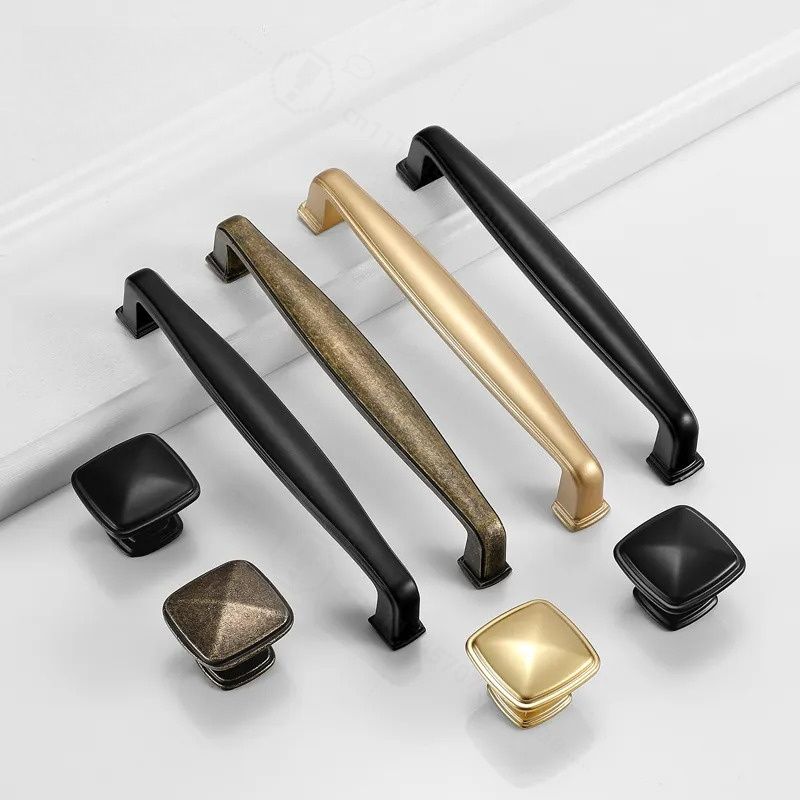 Furniture Hardware Wholesale - Uchwyt do drzwi szafki Yijia, czarny,