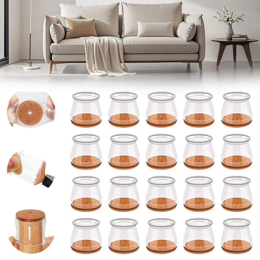 Furniture Hardware Feet - 24-36 szt. Silikonowe nakładki na nogi