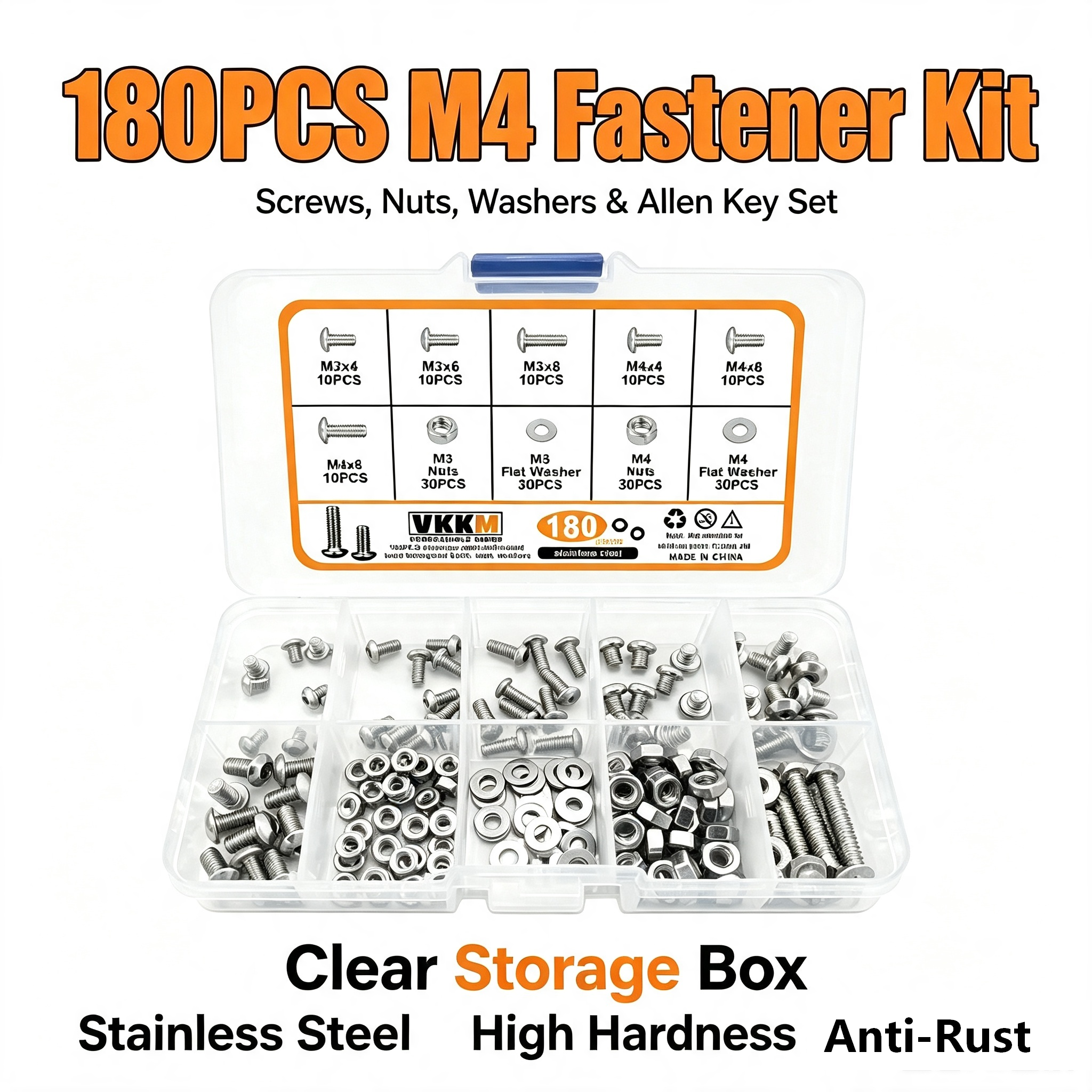 Furniture Hardware Kit - Zestaw elementów złącznych ze stali nierdzewnej