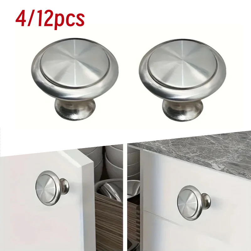 Used Furniture Hardware - 4/12 szt. uchwytów do szuflad, okrągłe