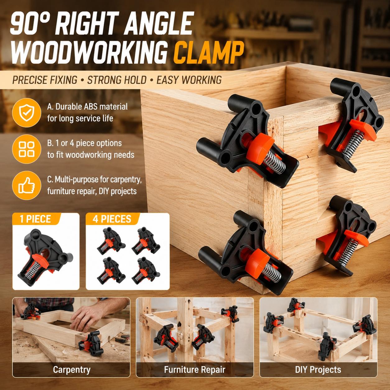 Furniture Hardware Kit - Profesjonalny zestaw do obróbki drewna: zaciski