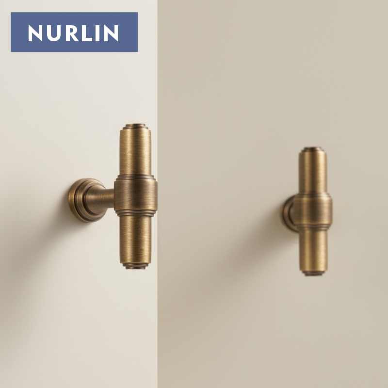 Furniture Hardware Kit - Nurlin z litego mosiądzu francuski Retro