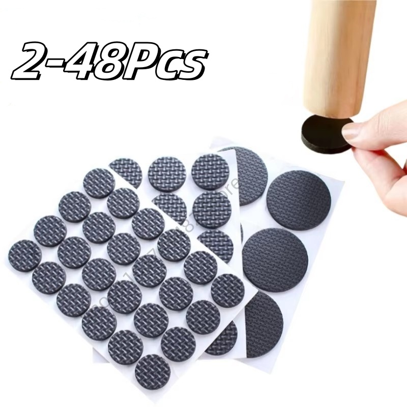 Furniture Hardware Feet - 2-48 szt. Samoprzylepne czarne filcowe podkładki