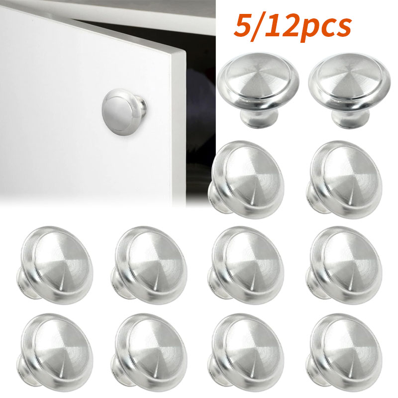 Used Furniture Hardware - 5/12 szt. Uchwyty do szuflad, okrągłe