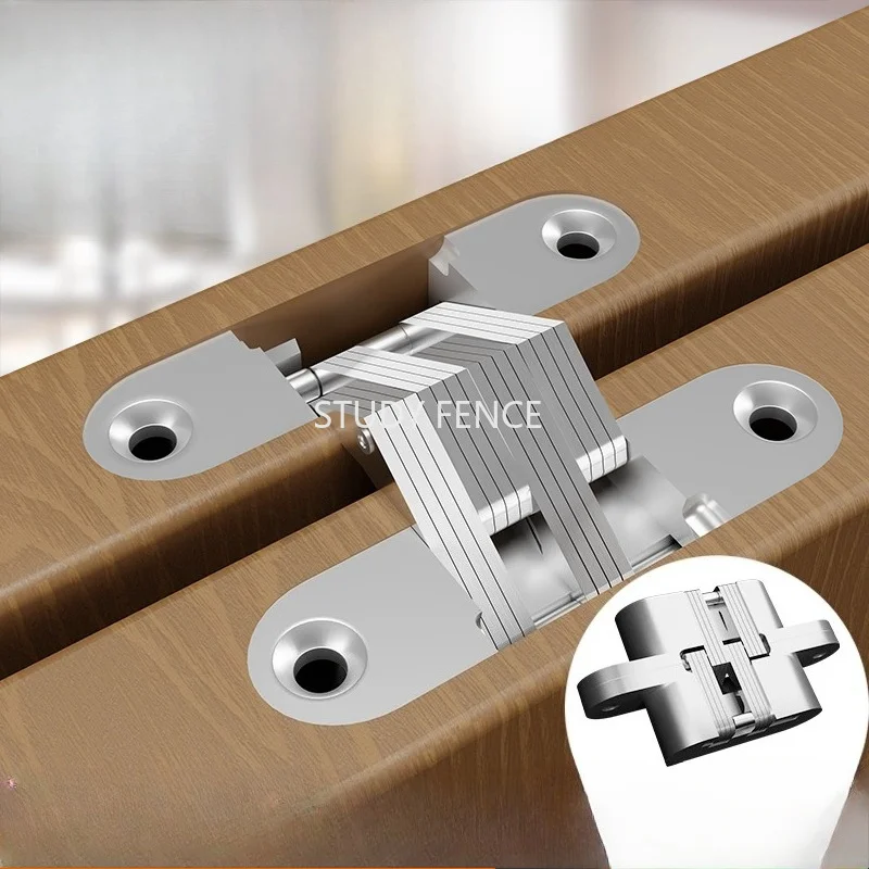 Used Furniture Hardware - 2 SZT. Metalowe Ukryte Zawiasy Krzyżowe