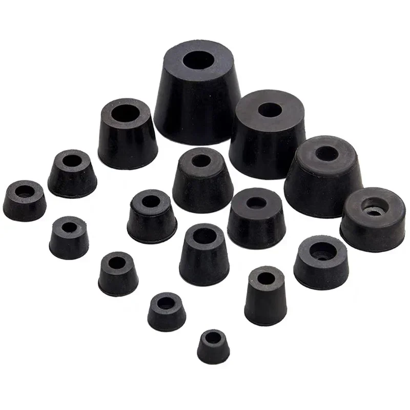 Furniture Hardware Feet - 8 sztuk czarne gumowe nóżki krzesło