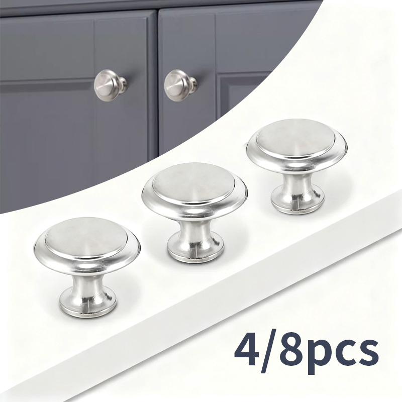 Used Furniture Hardware - 4/8 szt. Okrągłe uchwyty, uchwyty do