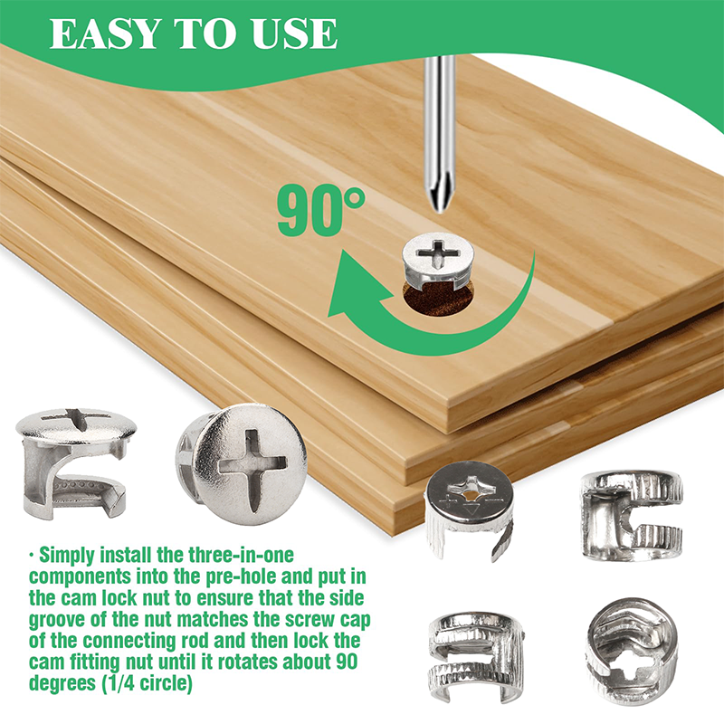 Furniture Joinery Hardware - 20 szt. Złączek meblowych typu cam