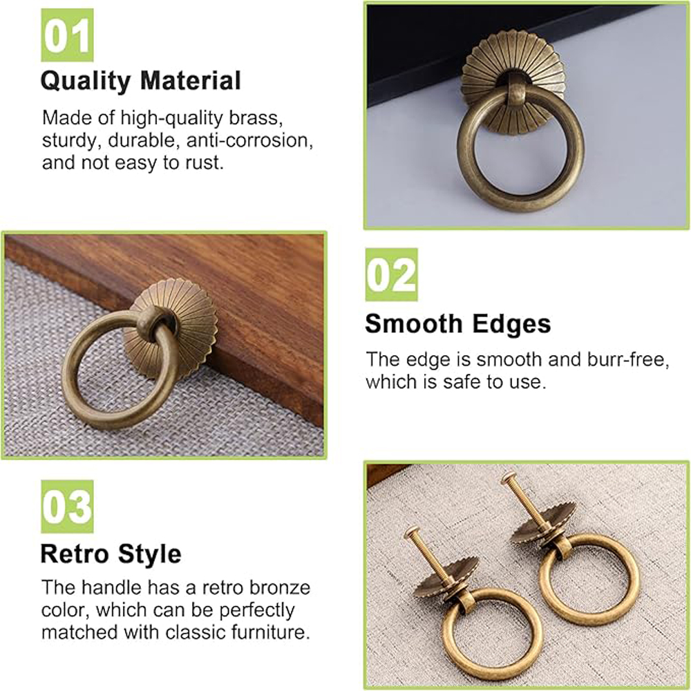 Uchwyt pierścieniowy do szafy, – Used Furniture Hardware recenzja i cena