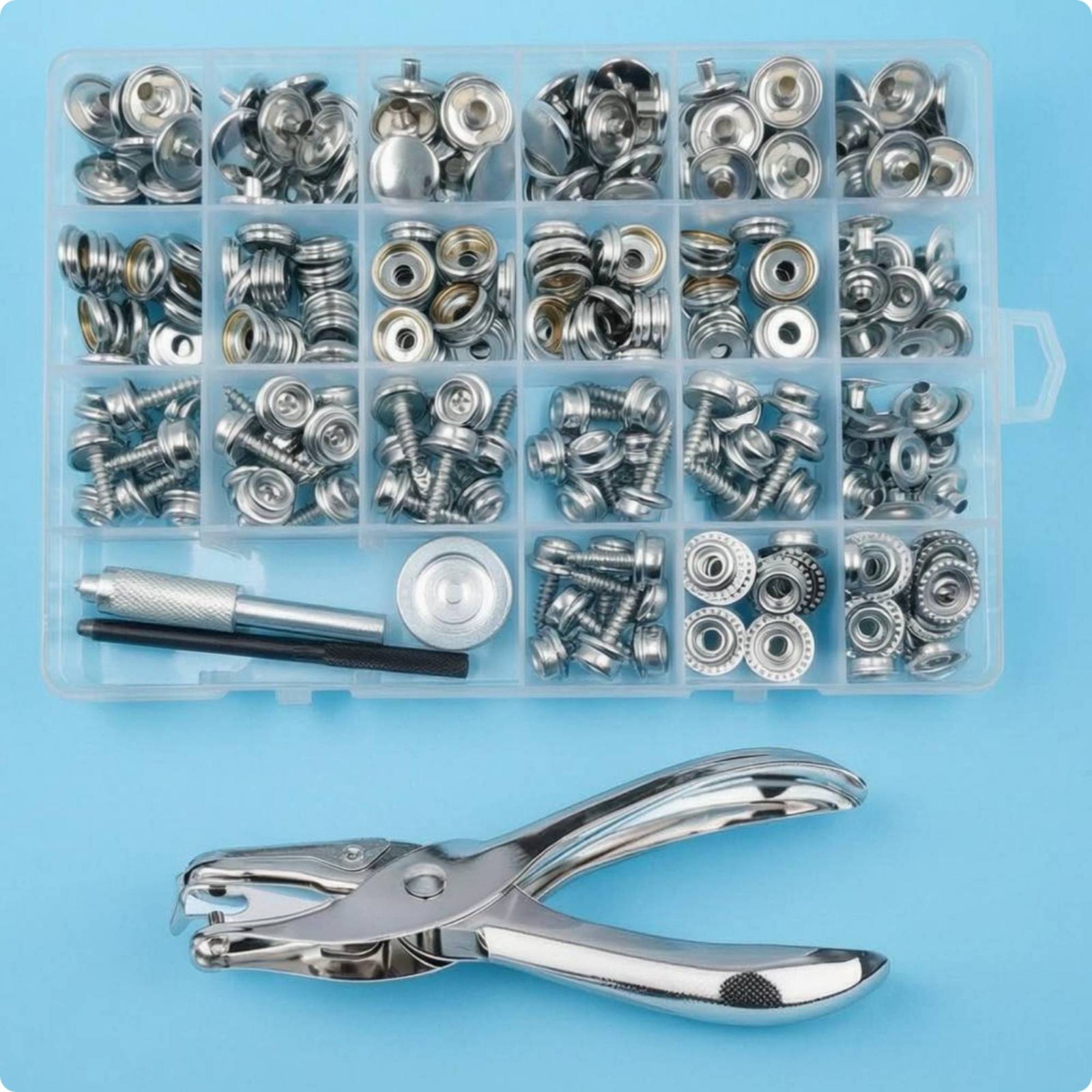 Zestaw narzędzi do zatrzasków, – Furniture Hardware Kit recenzja i cena