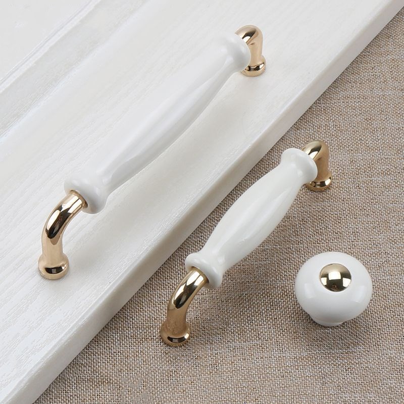 Białe ceramiczne uchwyty do dr – Furniture Hardware Drawer Pulls recenzja i cena