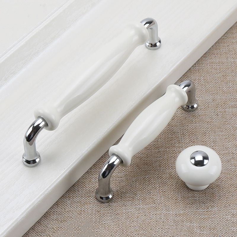 Białe ceramiczne uchwyty do dr – Furniture Hardware Drawer Pulls recenzja i cena