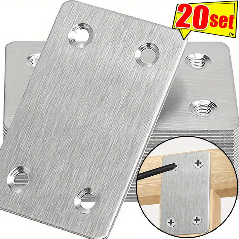 10 szt. Zestaw płaskich kątown – Furniture Joinery Hardware recenzja i cena