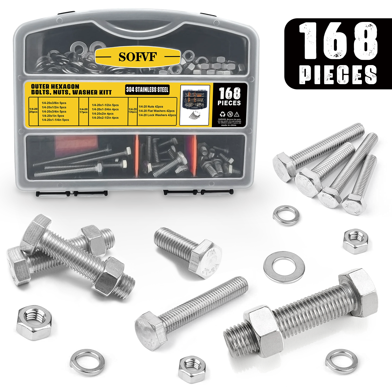 Zestaw 168 szt. śrub z łbem sz – Furniture Hardware Kit recenzja i cena